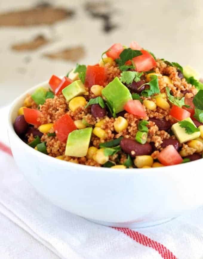 Mexican Couscous (Express) - on the table in 10 minutes. Darn tasty, light and healthy, the perfect midweek meal.