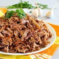 Pile of Pork Carnitas Mexican Pulled Pork
