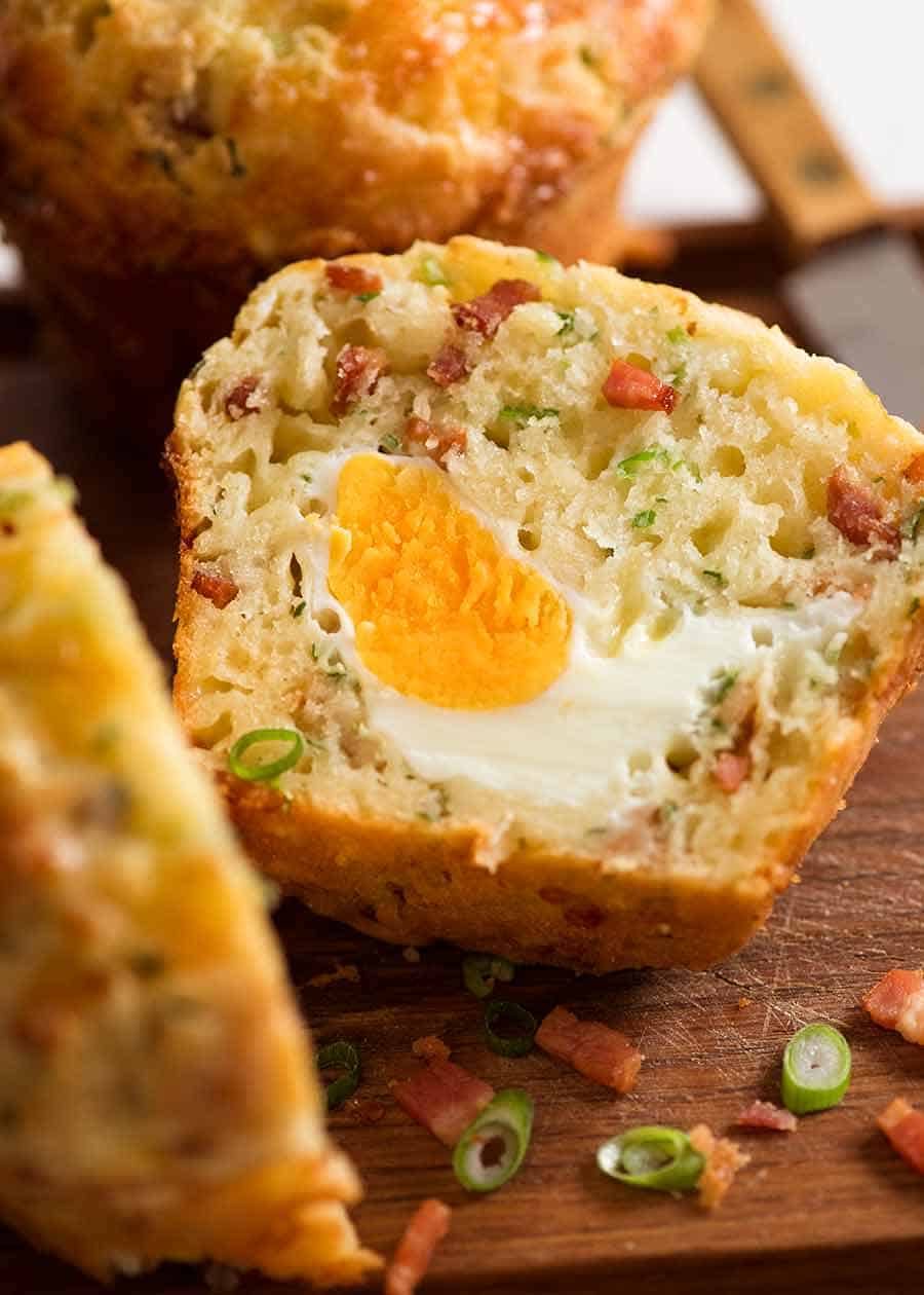 Breakfast Muffin with whole egg inside