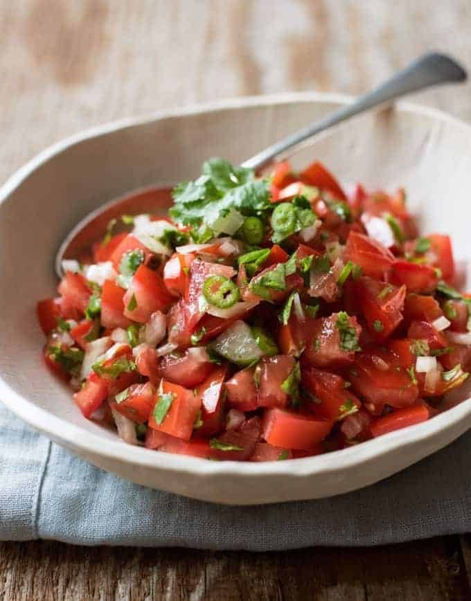 Pico d Gallo (Mexican Tomato Salsa) - A classic, authentic recipe that's easy to make.