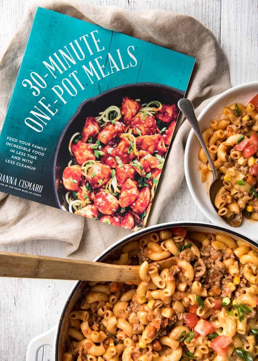 Jo Cooks 30 Minute One Pot Meals cookbook - Cheeseburger Casserole / Homemade Hamburger Helper recipe