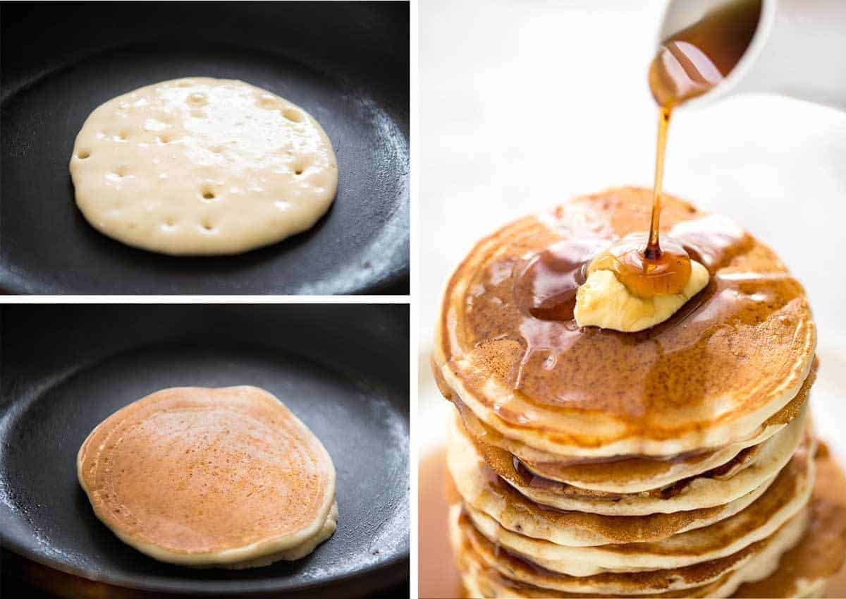 Simple, fluffy pancakes. What will you top yours with? recipetineats.com