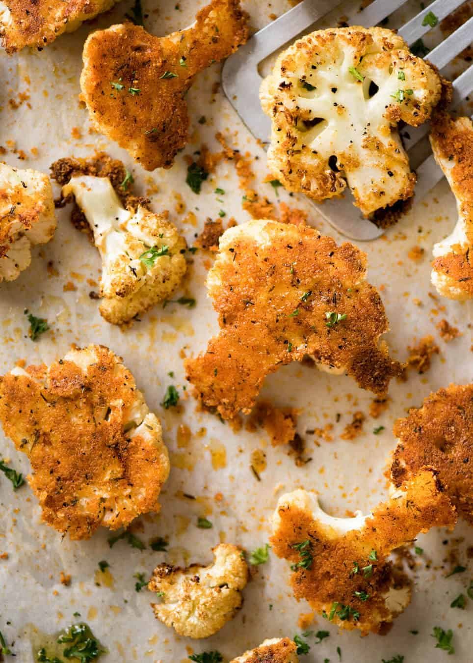 Try this Roasted Parmesan Crusted Cauliflower for dinner tonight! Serve it as a side or as a main meal, or how about as a healthy, low carb snack at a gathering? It's quick, easy and off-the-charts delicious! recipetineats.com