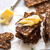 Homemade Gourmet Crackers with Cranberries - simple to make, tastes way better and costs less than 20% that buying these at gourmet stores! Fantastic crackers for creamy cheeses, especially blue cheese. recipetineats.com