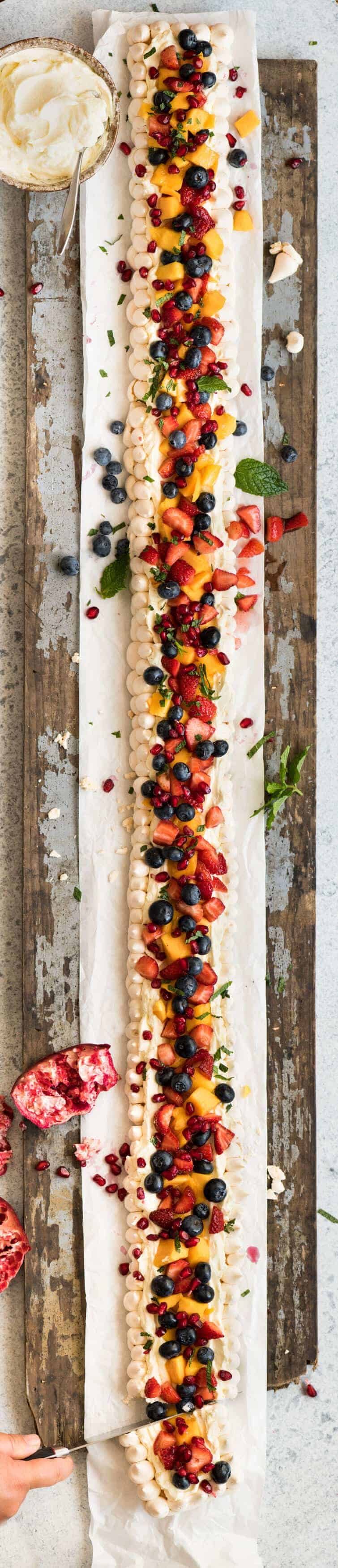 The Never Ending Meringue Tart - Easy, make ahead, show stopper dessert for a crowd! recipetineats.com