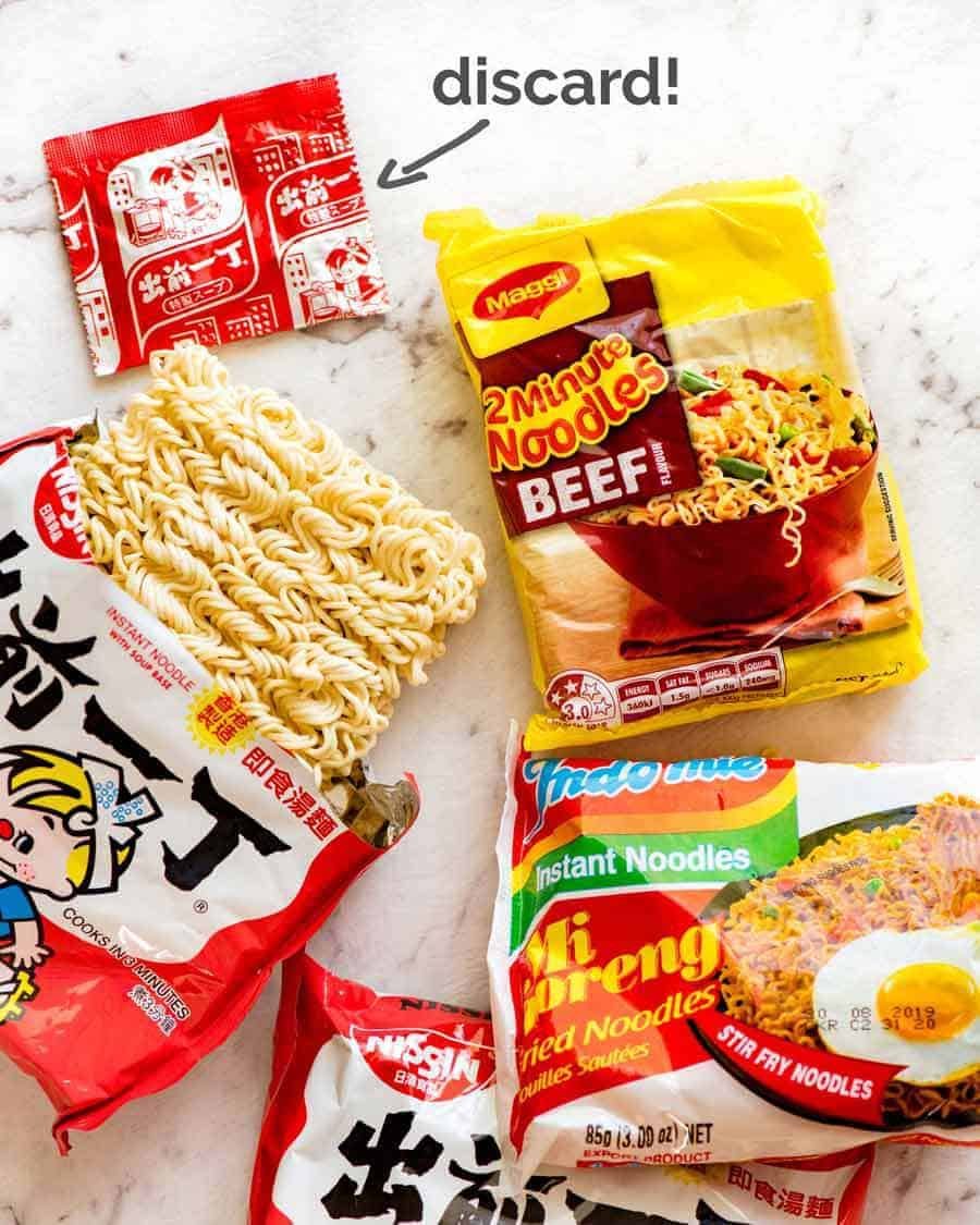 Instant noodles and ramen