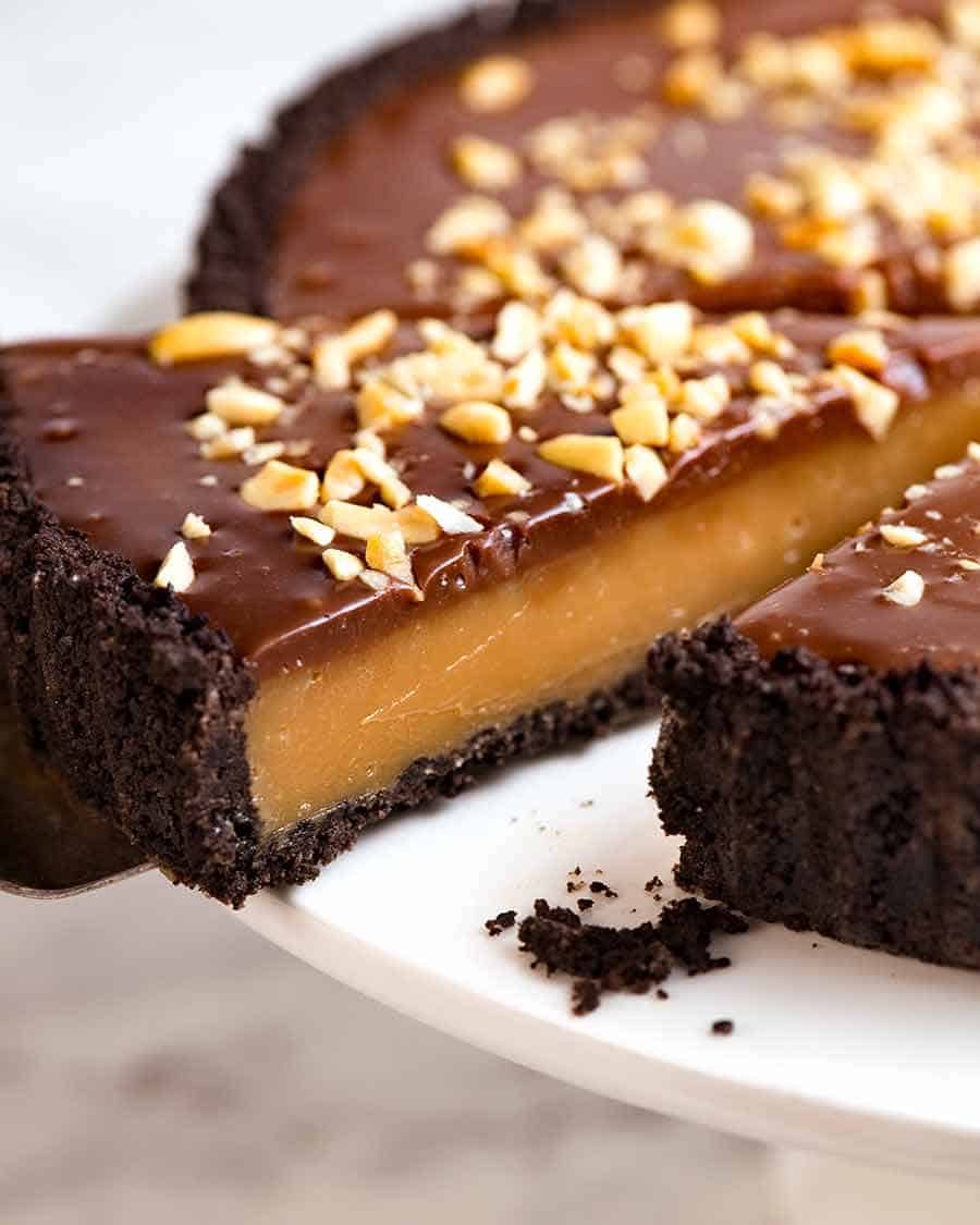 Close up of slice of Peanut Butter Pie