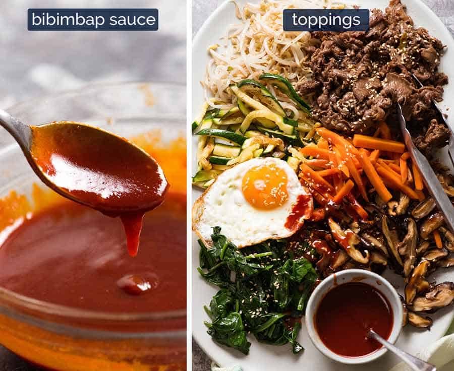 What goes in Bibimbap