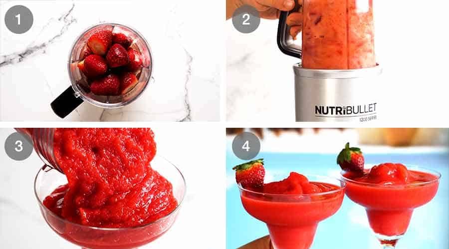How to make Frozen Strawberry Daiquiris