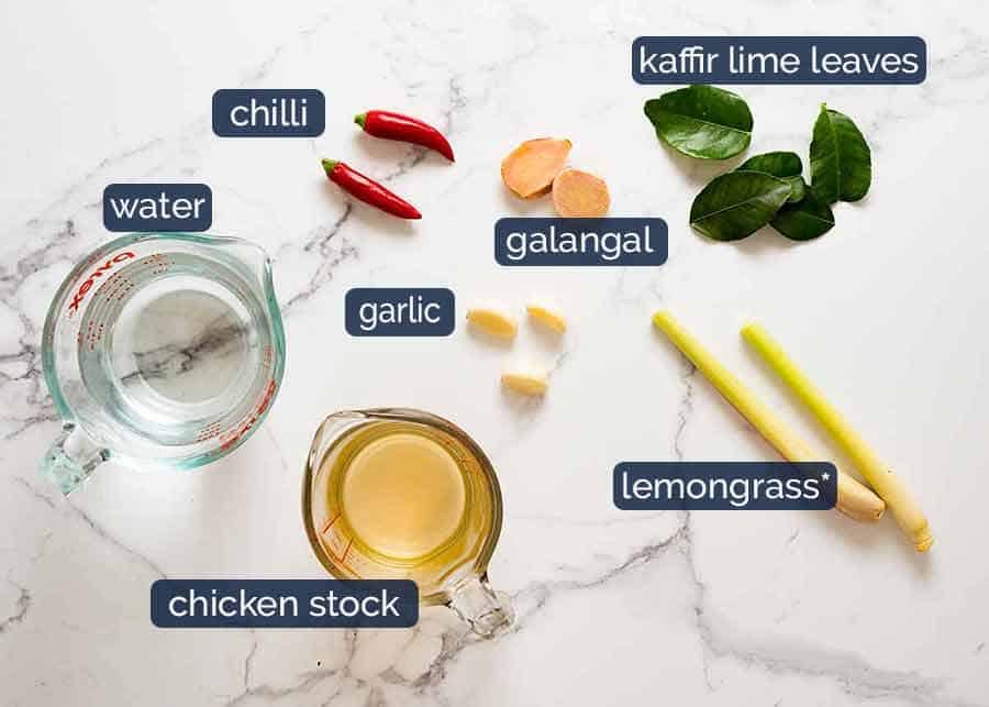 What goes in Tom Yum Soup (Thai soup)