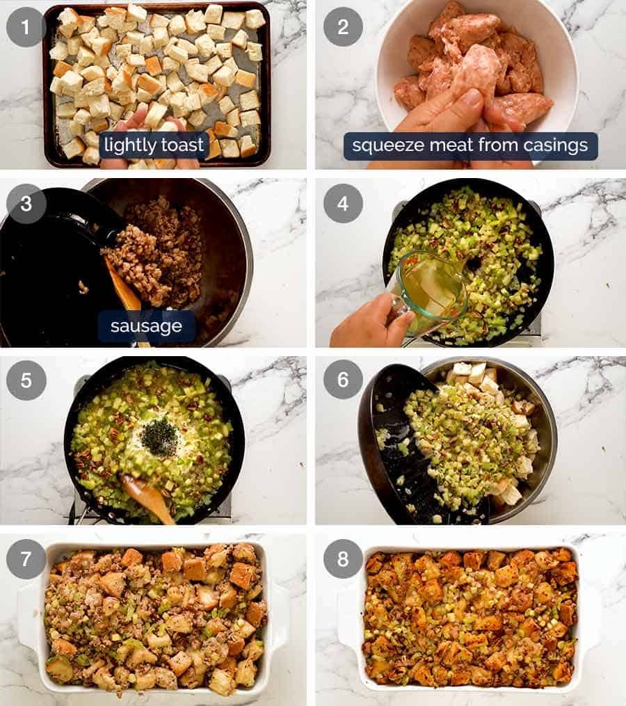 How to make Sausage Stuffing