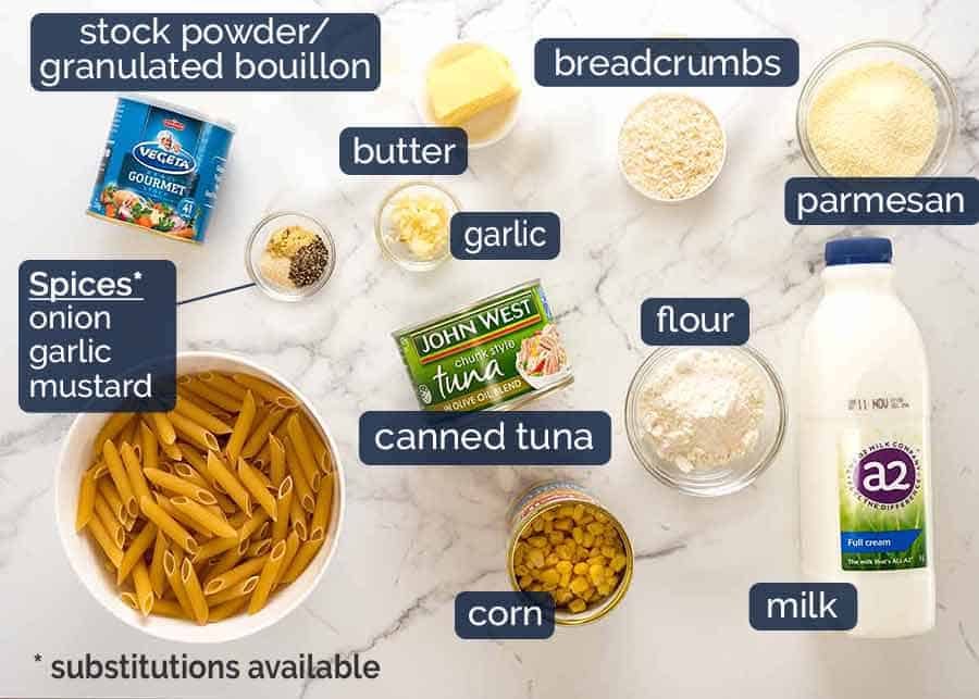 What goes in Tuna Mornay (Casserole / Tuna Pasta Bake)