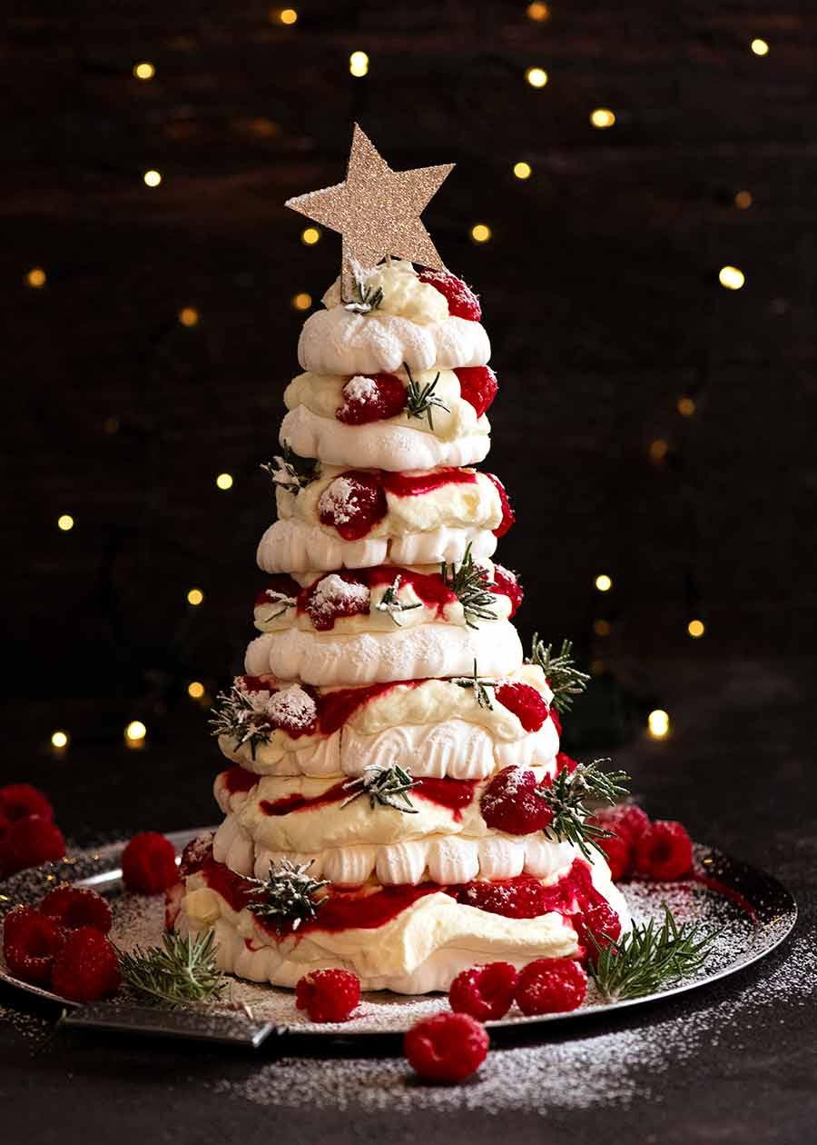 Pavlova Christmas Tree Dessert