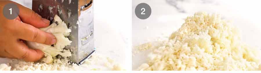 Grating Cauliflower Rice