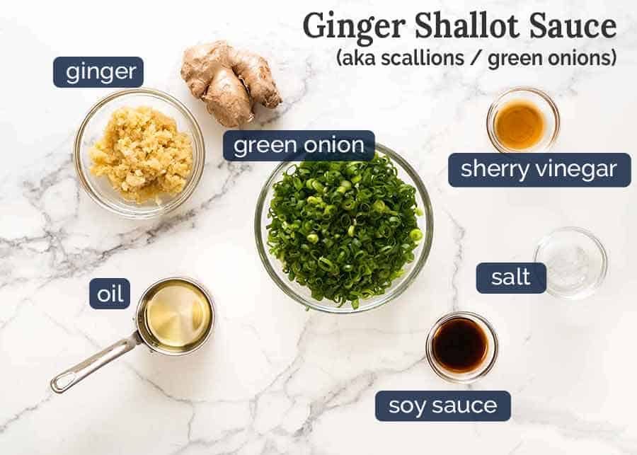 Ginger Shallot Sauce for Momofuku Bossam