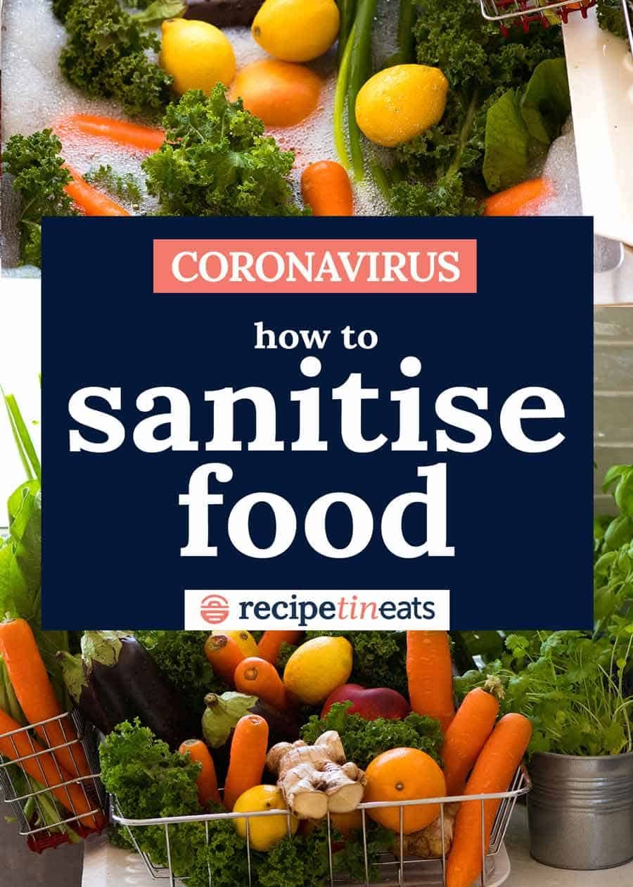 Coronavirus how to sanitise food - food safety
