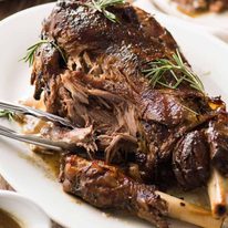 Slow Roasted Lamb Leg