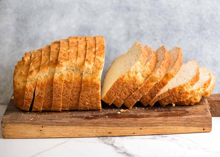 Sliced bread made without yeast