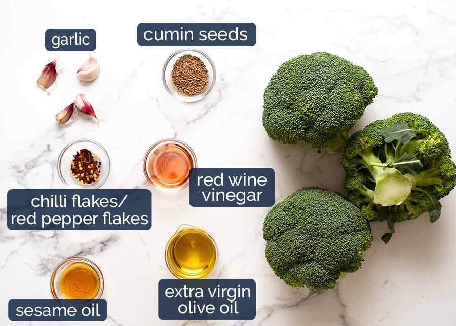 Ingredients in New York Times Broccoli Salad