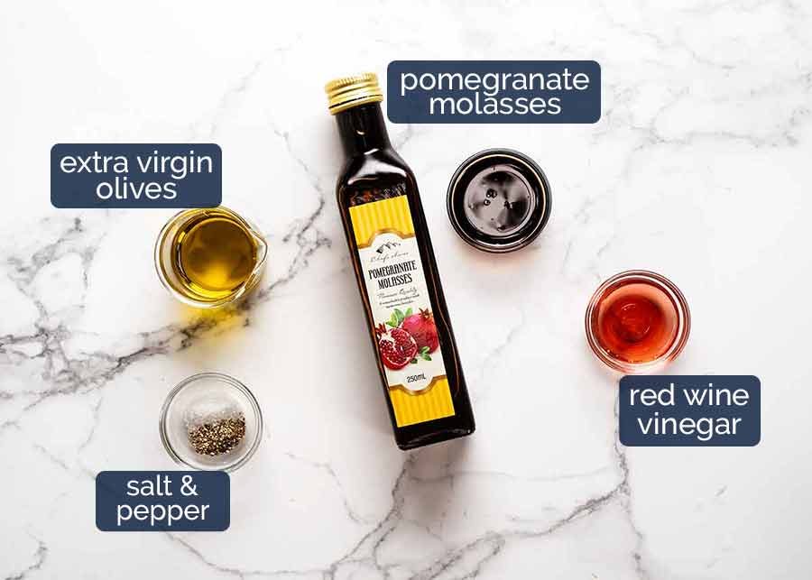 Pomegranate Dressing ingredients