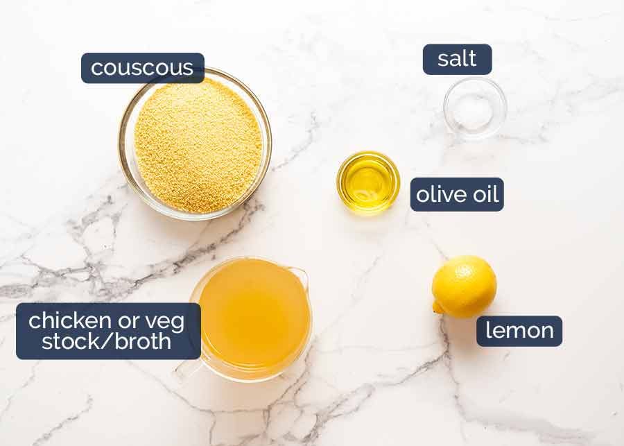 Couscous ingredients