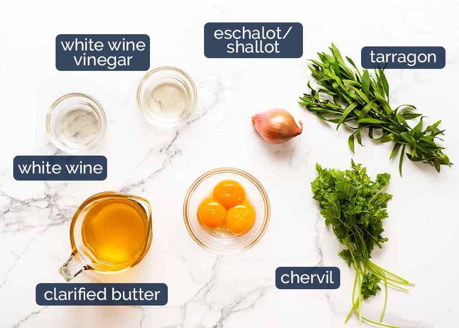 Ingredients in Bearnaise Sauce