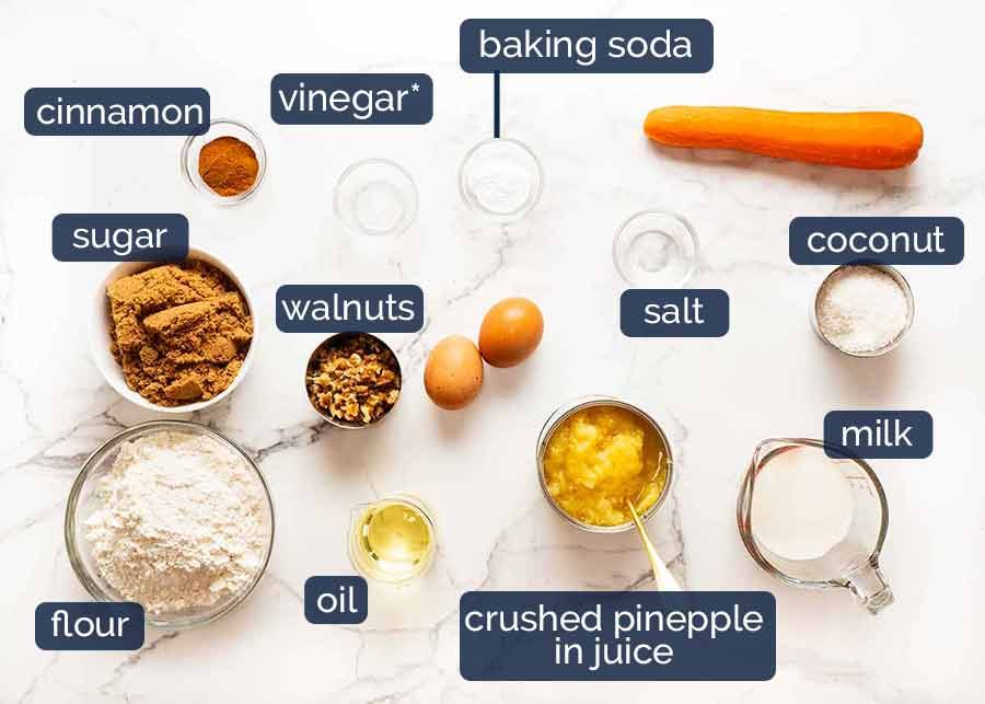 What goes in Carrot Cake Cupcakes