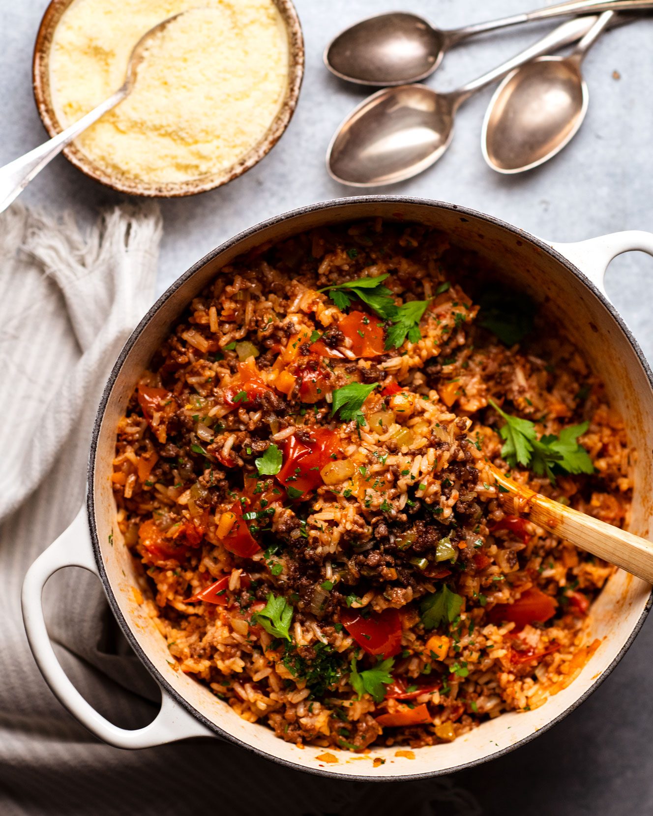 One Pot Italian Beef Rice by Nagi Maehashi RecipeTin Eats Dinner cookbook