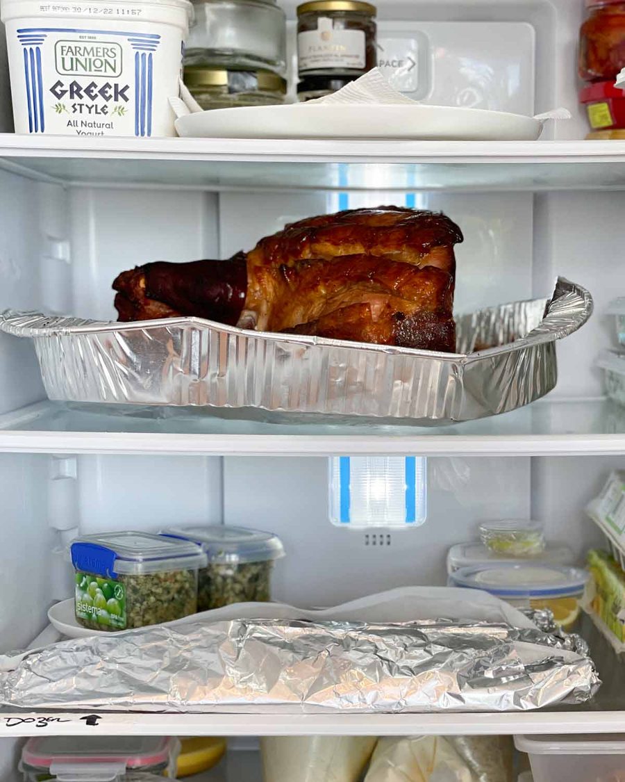 Make glazed ham ahead