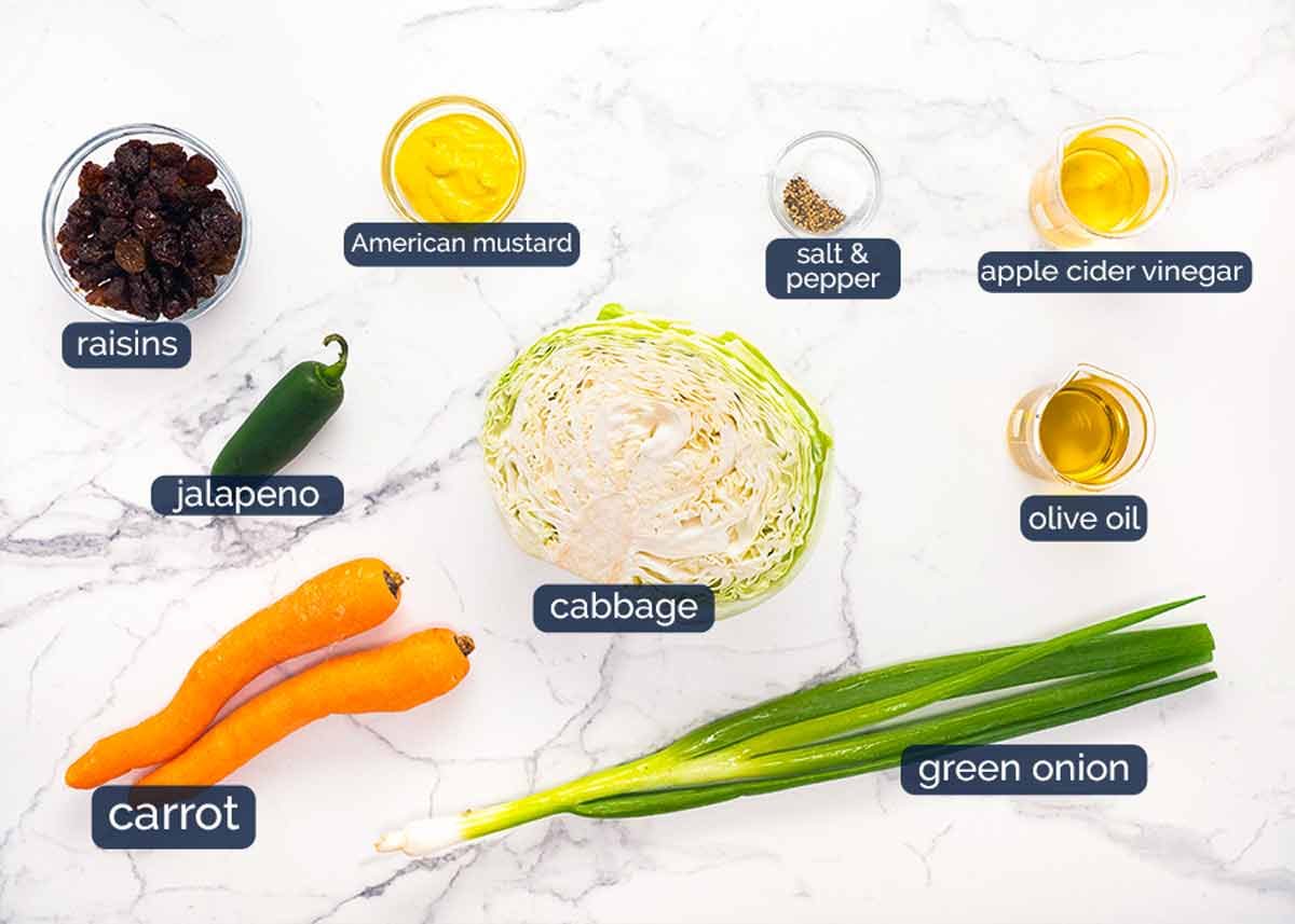 Ingredients in Jamaican Slaw