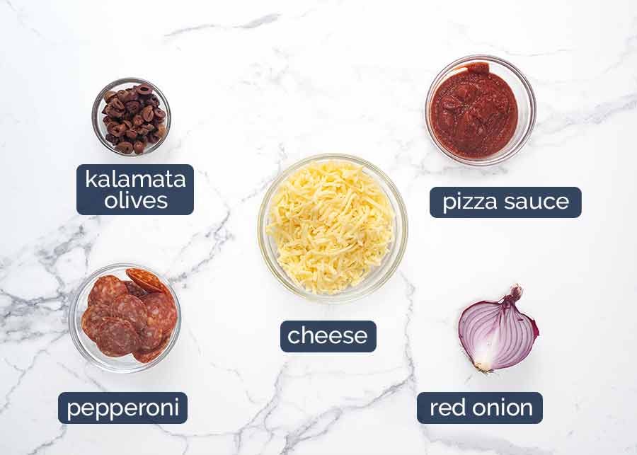 Ingredients in Easy pizza bread