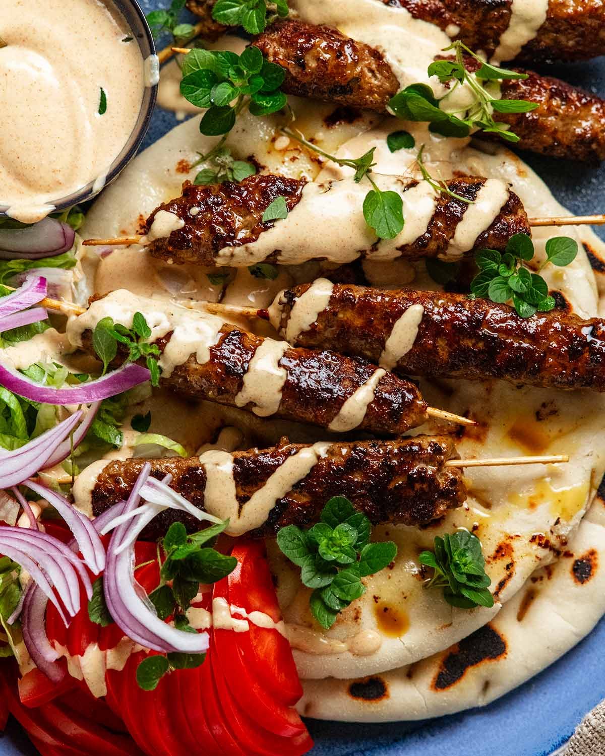 Greek lamb kofta kebabs