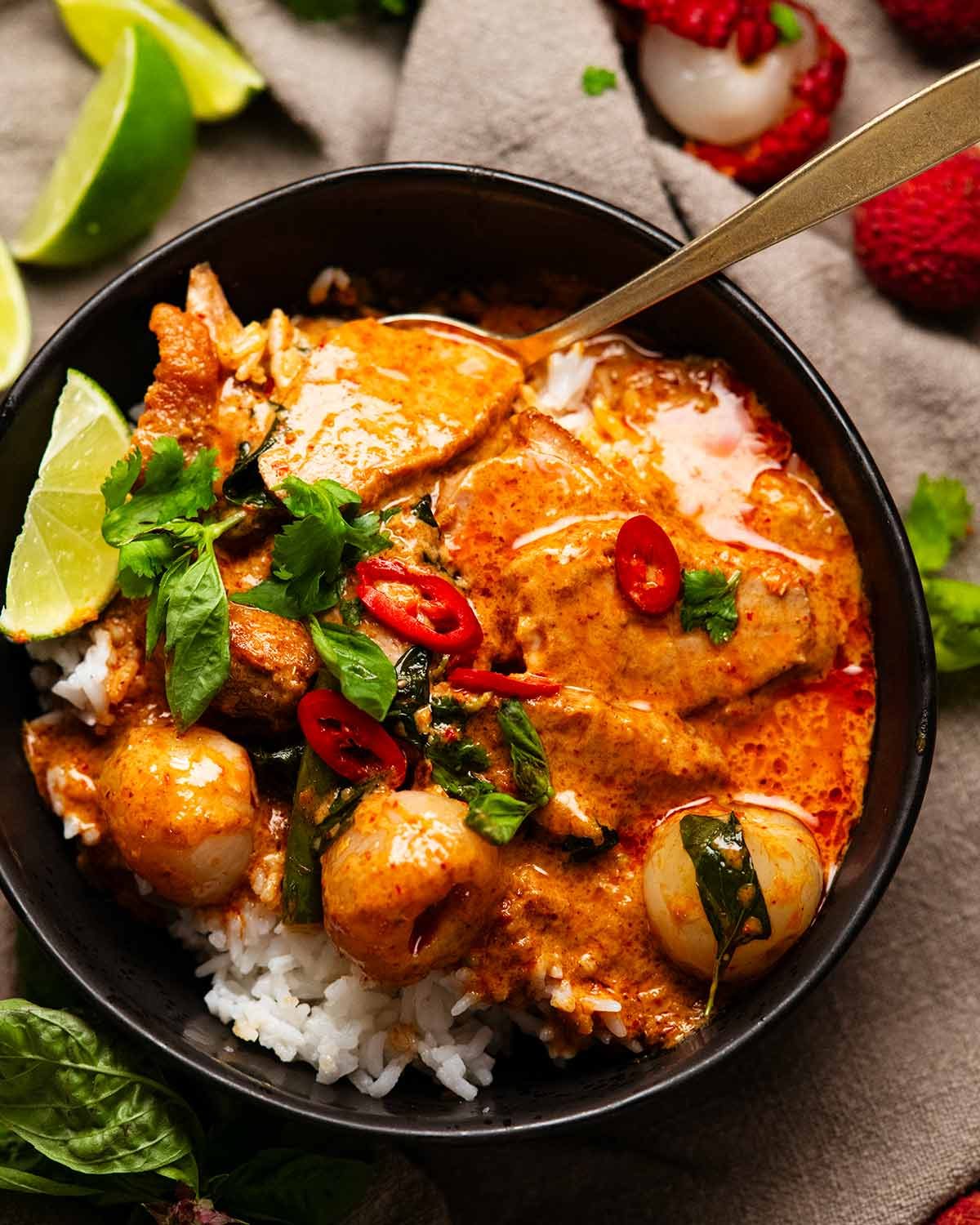 Thai red duck curry