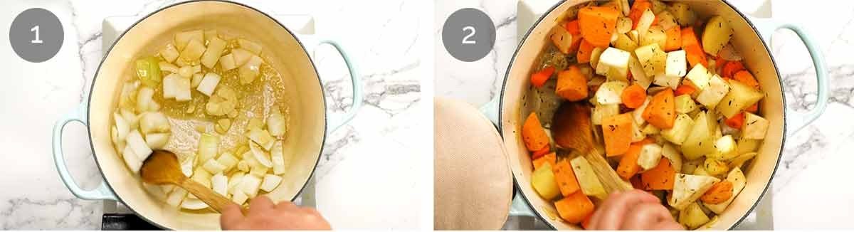 How to make Creamy Root Vegetable Soup