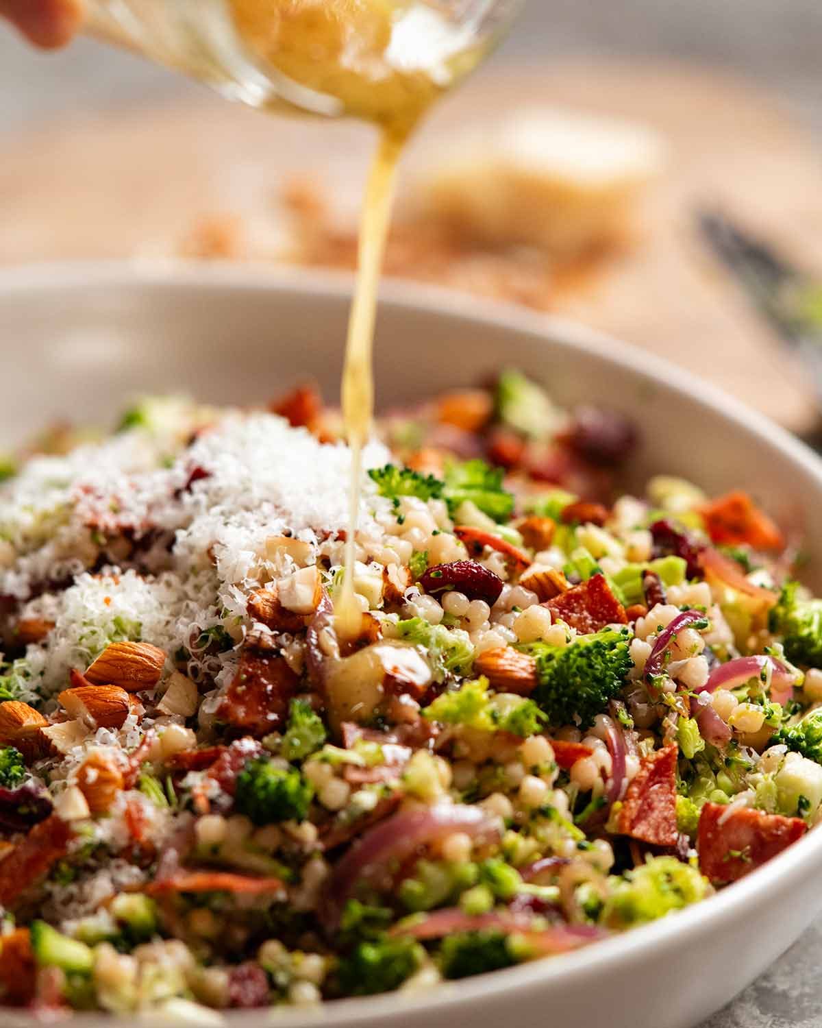 Broccoli Pearl Crunch Salad